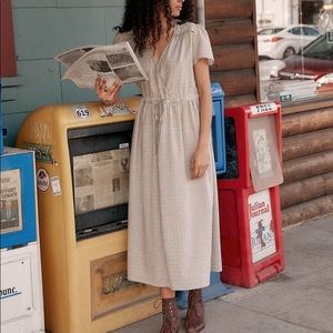 Christy Dawn Dress in Sepia Plaid